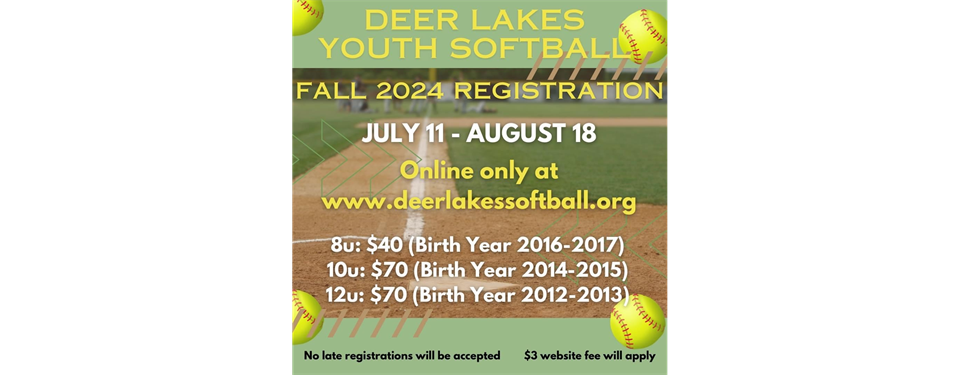 Closing August 18 - Fall Registration!